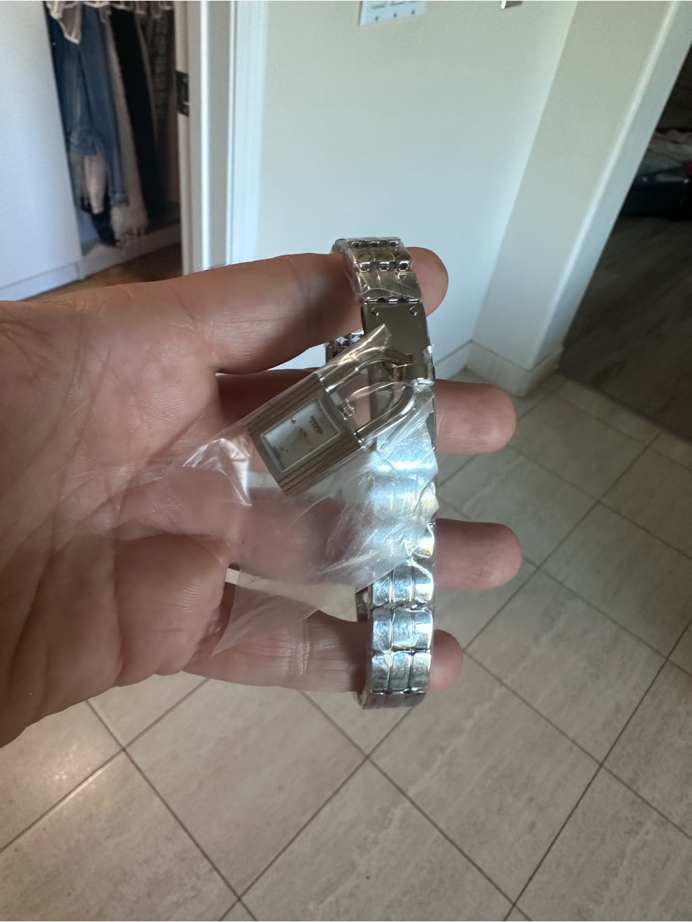 Hermes Kelly watch Silver Stainless Steel Women's Bracelet Watch